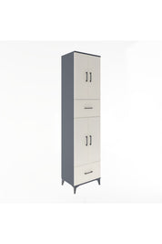 Hyperion Dolap 4 Raflı 2 Çekmeceli 4 Kapaklı 60x44x243 - S65M053V4B