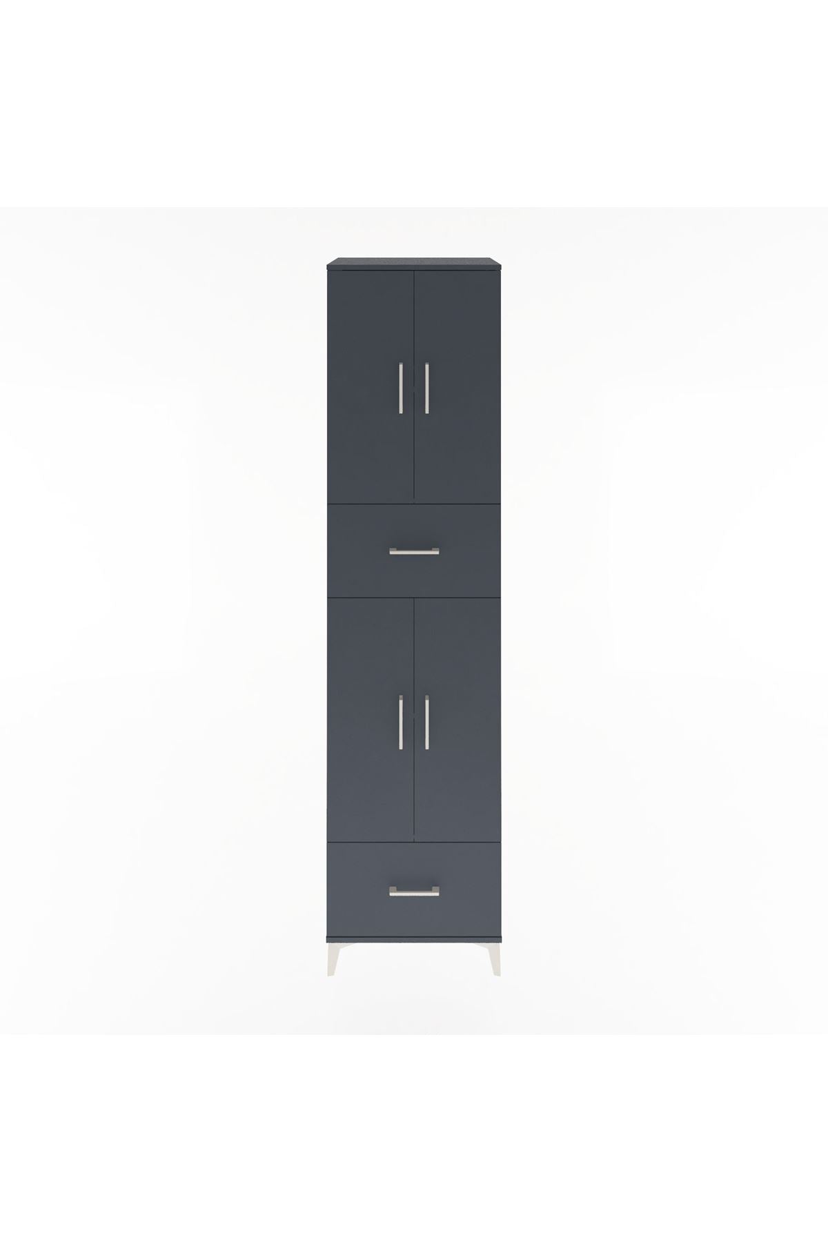 Hyperion Dolap 4 Raflı 2 Çekmeceli 4 Kapaklı 60x44x243 - S65M053V5B