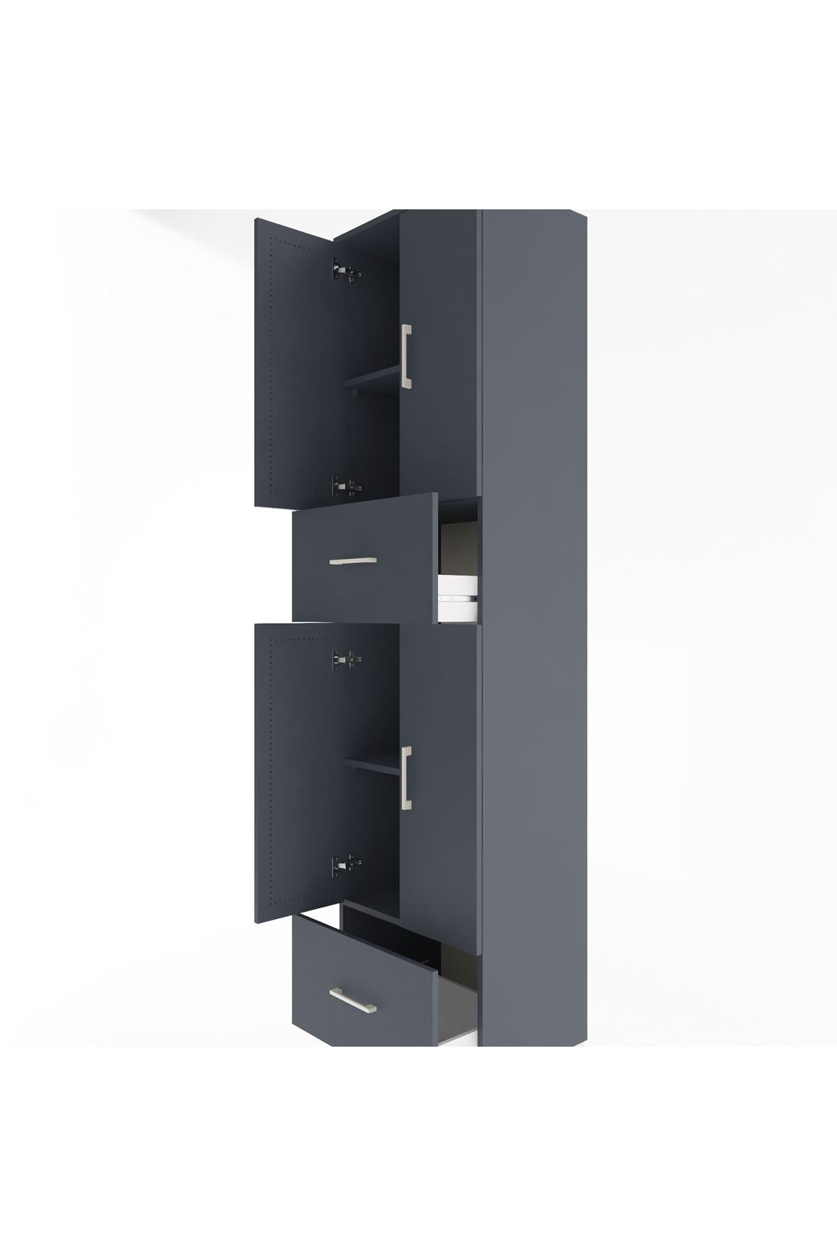 Hyperion Dolap 4 Raflı 2 Çekmeceli 4 Kapaklı 60x44x243 - S65M053V5B
