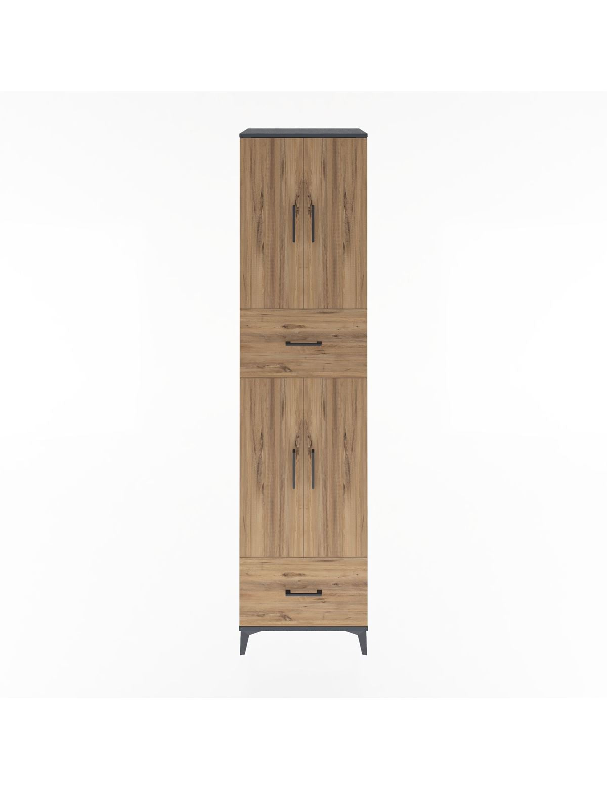 Hyperion Dolap 4 Raflı 2 Çekmeceli 4 Kapaklı 60x44x243 - S65M053V6B