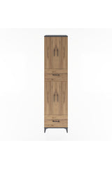 Hyperion Dolap 4 Raflı 2 Çekmeceli 4 Kapaklı 60x44x243