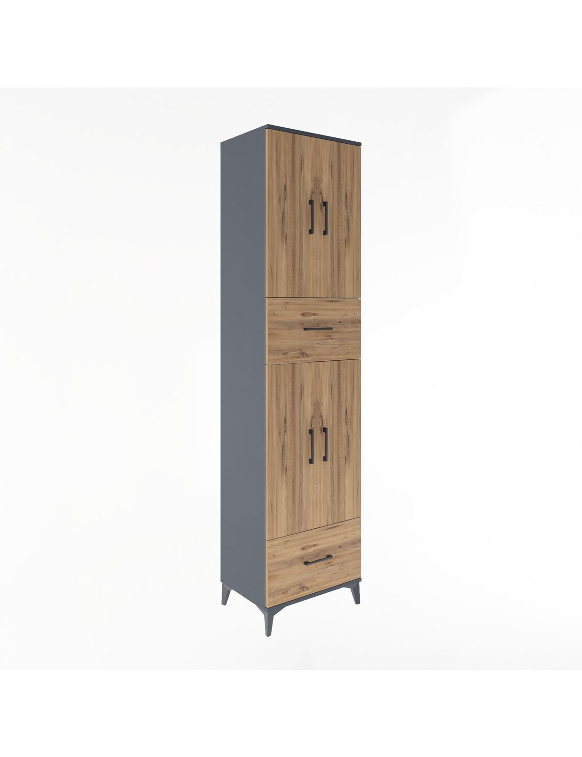 Hyperion Dolap 4 Raflı 2 Çekmeceli 4 Kapaklı 60x44x243 - S65M053V6B