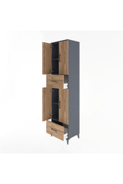 Hyperion Dolap 4 Raflı 2 Çekmeceli 4 Kapaklı 60x44x243 - S65M053V6B