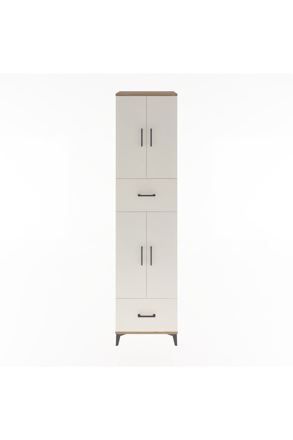 Hyperion Dolap 4 Raflı 2 Çekmeceli 4 Kapaklı 60x44x243 - S65M053V7B