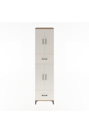 Hyperion Dolap 4 Raflı 2 Çekmeceli 4 Kapaklı 60x44x243 - S65M053V7B