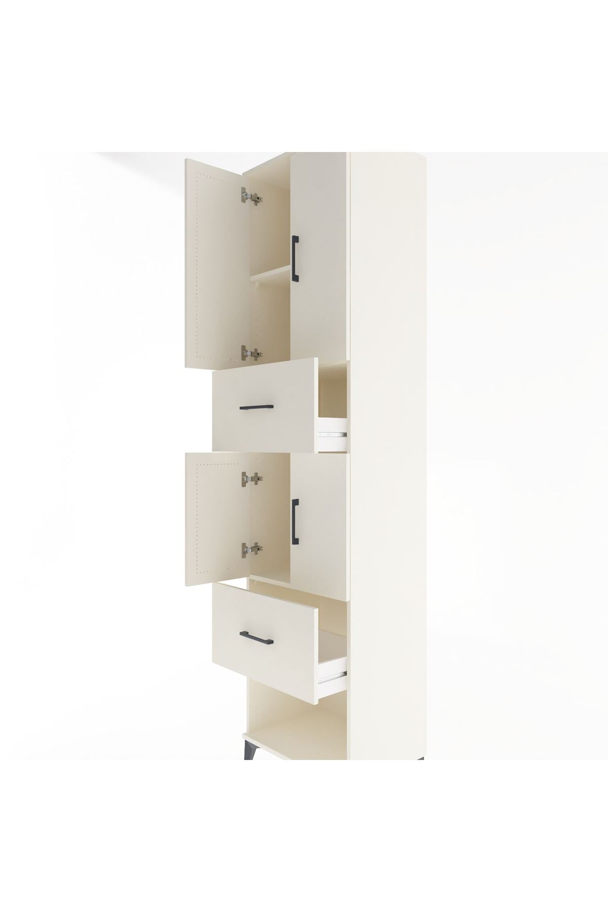 Hyperion Dolap 3 Raflı 2 Çekmeceli 4 Kapaklı 60x44x243 - S65M054V1B