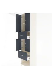 Hyperion Dolap 3 Raflı 2 Çekmeceli 4 Kapaklı 60x44x243 - S65M054V2B