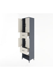 Hyperion Dolap 3 Raflı 2 Çekmeceli 4 Kapaklı 60x44x243 - S65M054V4B