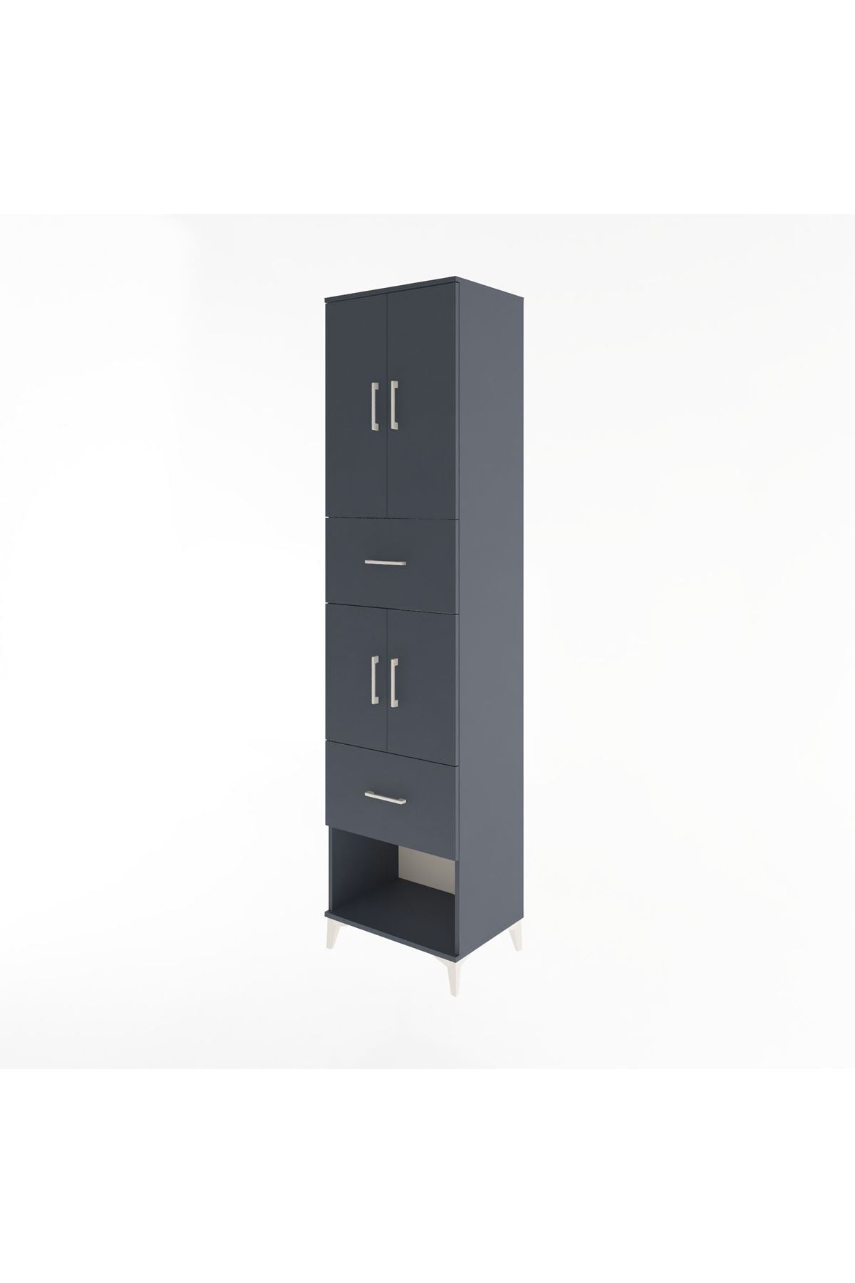 Hyperion Dolap 3 Raflı 2 Çekmeceli 4 Kapaklı 60x44x243 - S65M054V5B
