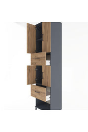 Hyperion Dolap 3 Raflı 2 Çekmeceli 4 Kapaklı 60x44x243 - S65M054V6B