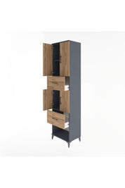 Hyperion Dolap 3 Raflı 2 Çekmeceli 4 Kapaklı 60x44x243 - S65M054V6B