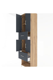 Hyperion Dolap 3 Raflı 2 Çekmeceli 4 Kapaklı 60x44x243 - S65M054V8B
