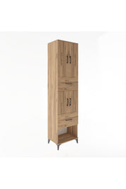 Hyperion Dolap 3 Raflı 2 Çekmeceli 4 Kapaklı 60x44x243 - S65M054V9B