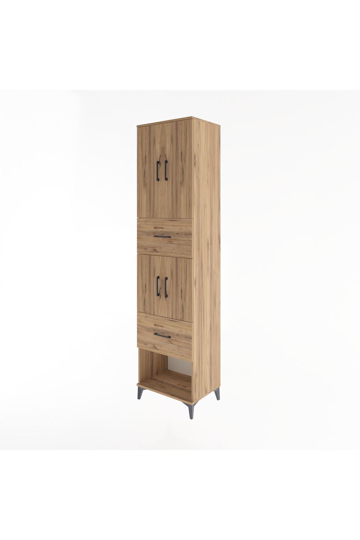 Hyperion Dolap 3 Raflı 2 Çekmeceli 4 Kapaklı 60x44x243 - S65M054V9B