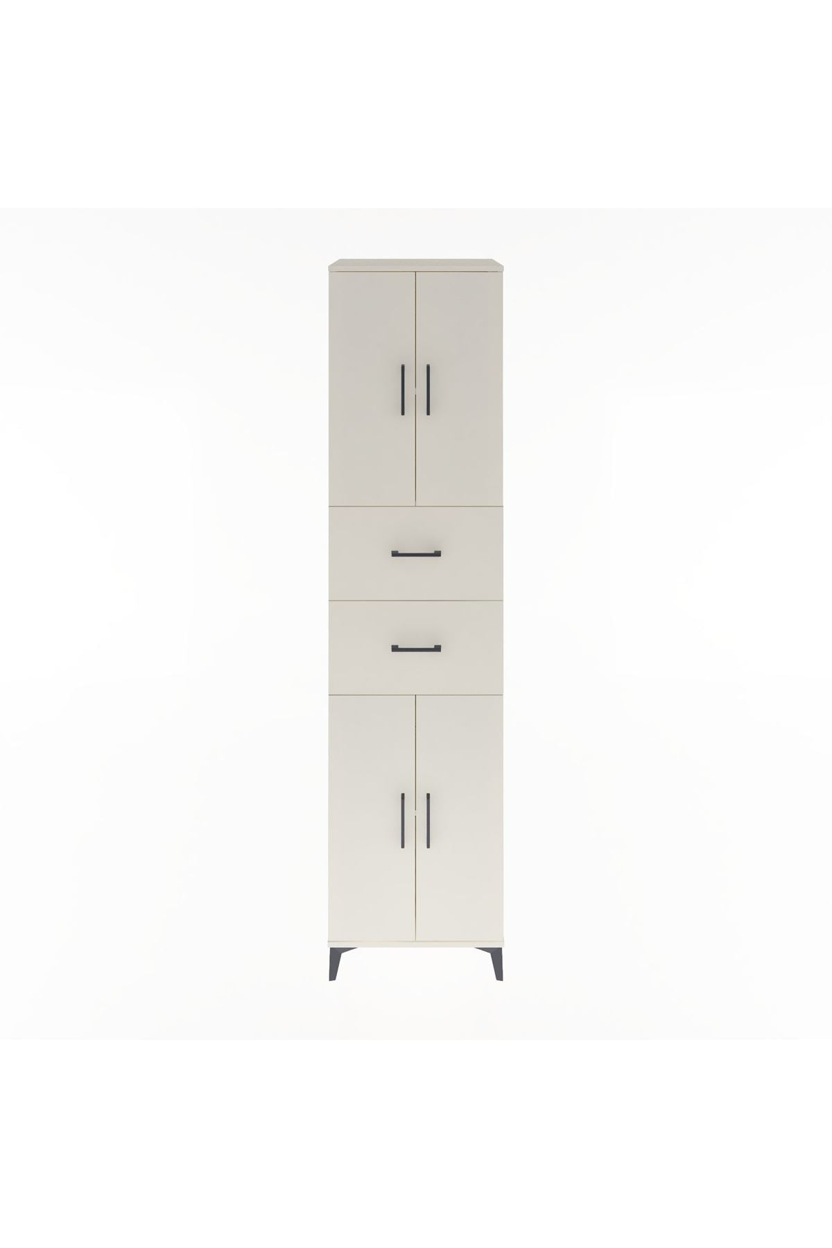 Hyperion Dolap 3 Raflı 2 Çekmeceli 4 Kapaklı 60x44x243 - S65M055V1B