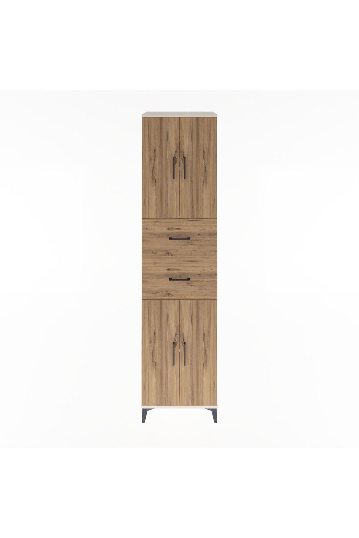 Hyperion Dolap 3 Raflı 2 Çekmeceli 4 Kapaklı 60x44x243 - S65M055V3B