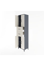 Hyperion Dolap 3 Raflı 2 Çekmeceli 4 Kapaklı 60x44x243 - S65M055V4B