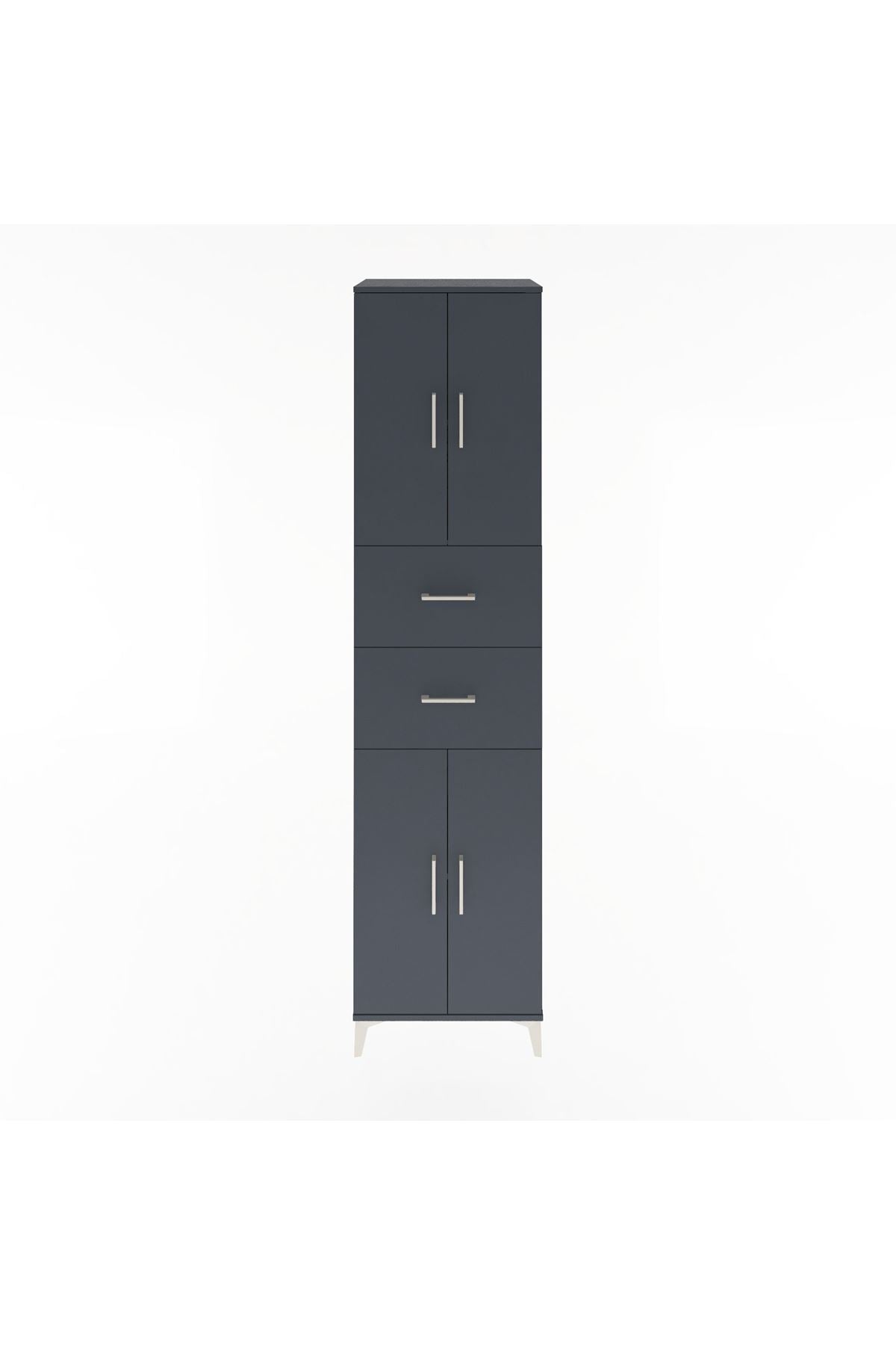 Hyperion Dolap 3 Raflı 2 Çekmeceli 4 Kapaklı 60x44x243 - S65M055V5B