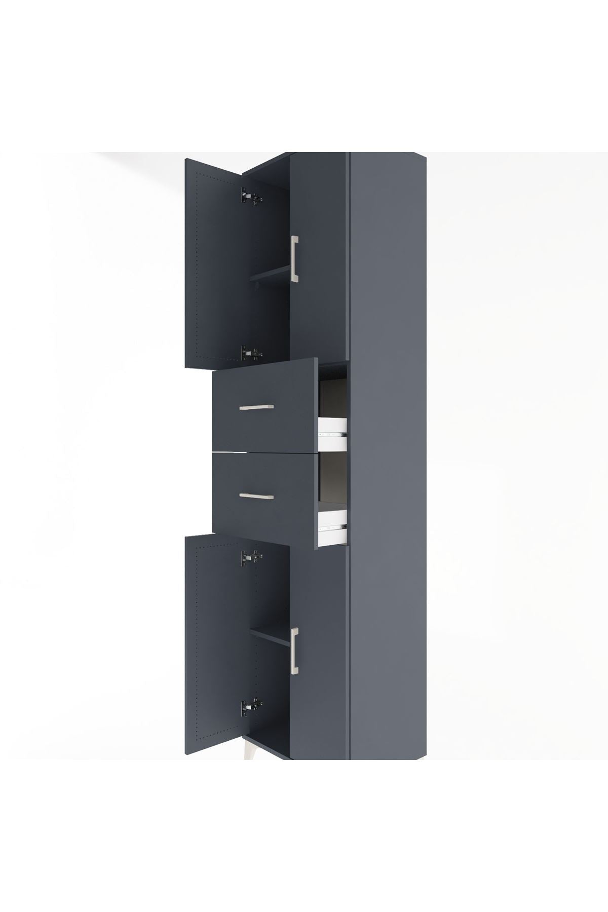 Hyperion Dolap 3 Raflı 2 Çekmeceli 4 Kapaklı 60x44x243 - S65M055V5B