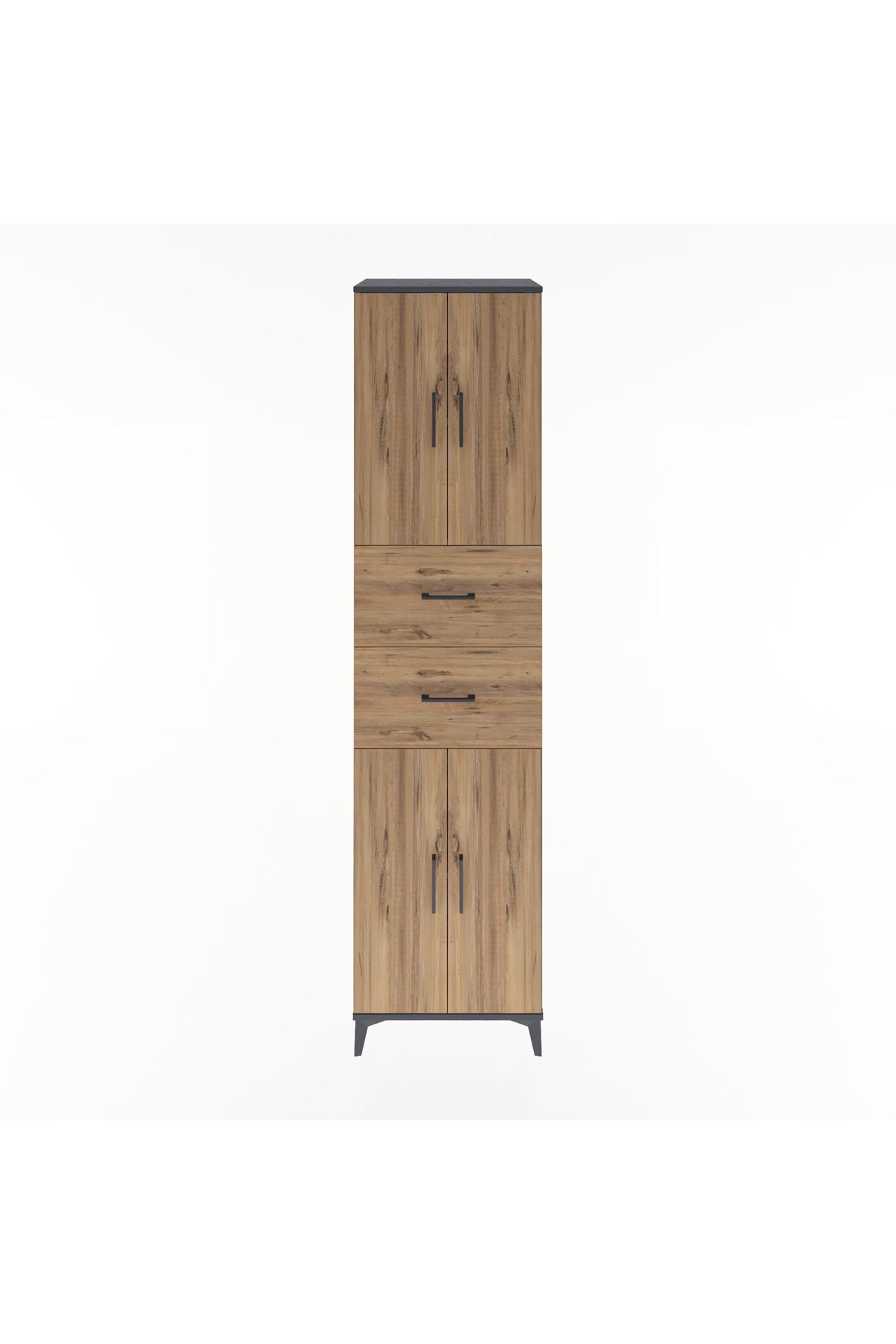 Hyperion Dolap 3 Raflı 2 Çekmeceli 4 Kapaklı 60x44x243 - S65M055V6B
