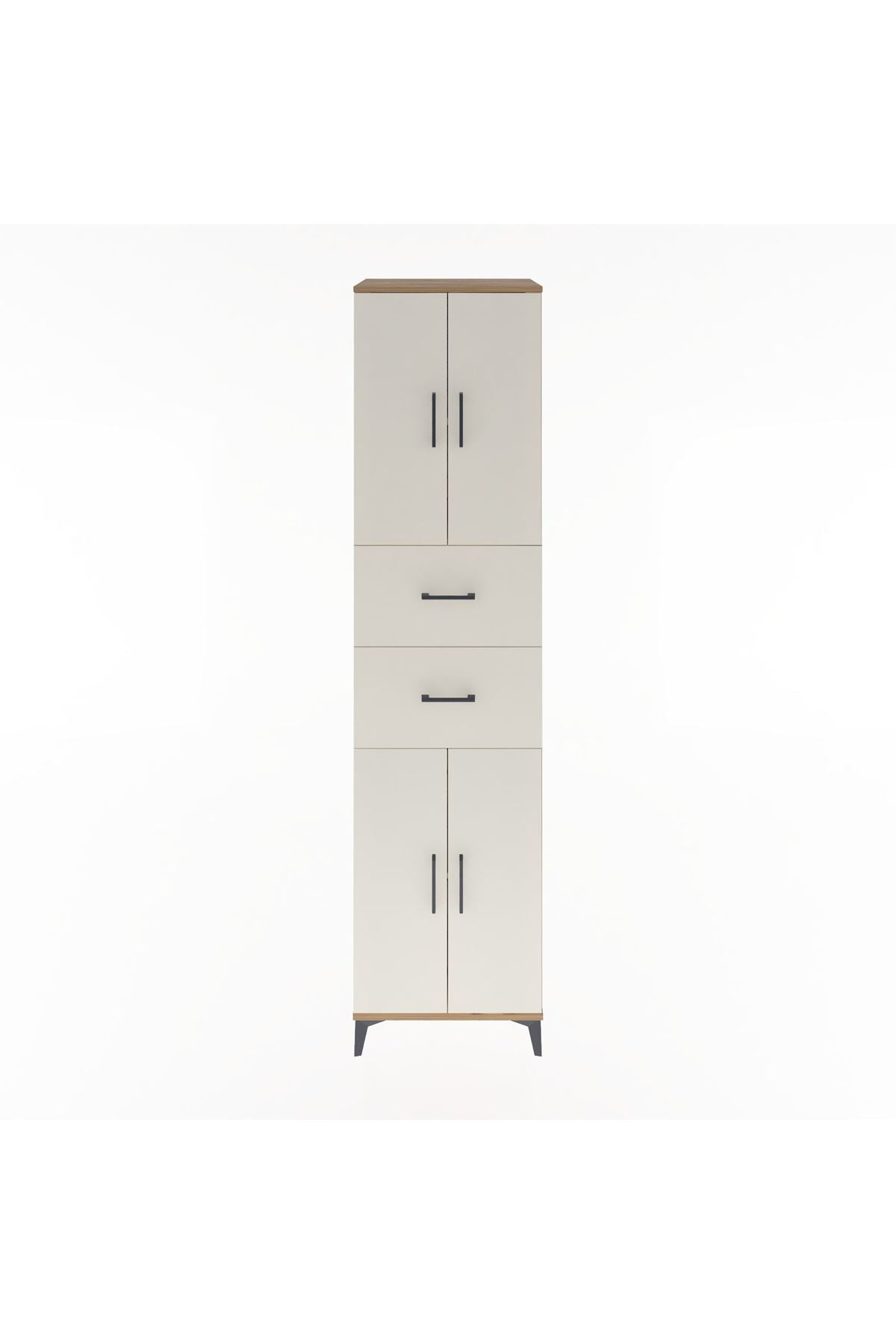 Hyperion Dolap 3 Raflı 2 Çekmeceli 4 Kapaklı 60x44x243 - S65M055V7B