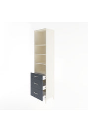 Hyperion Dolap 4 Raflı 3 Çekmeceli 60x44x243 - S65M056V2B
