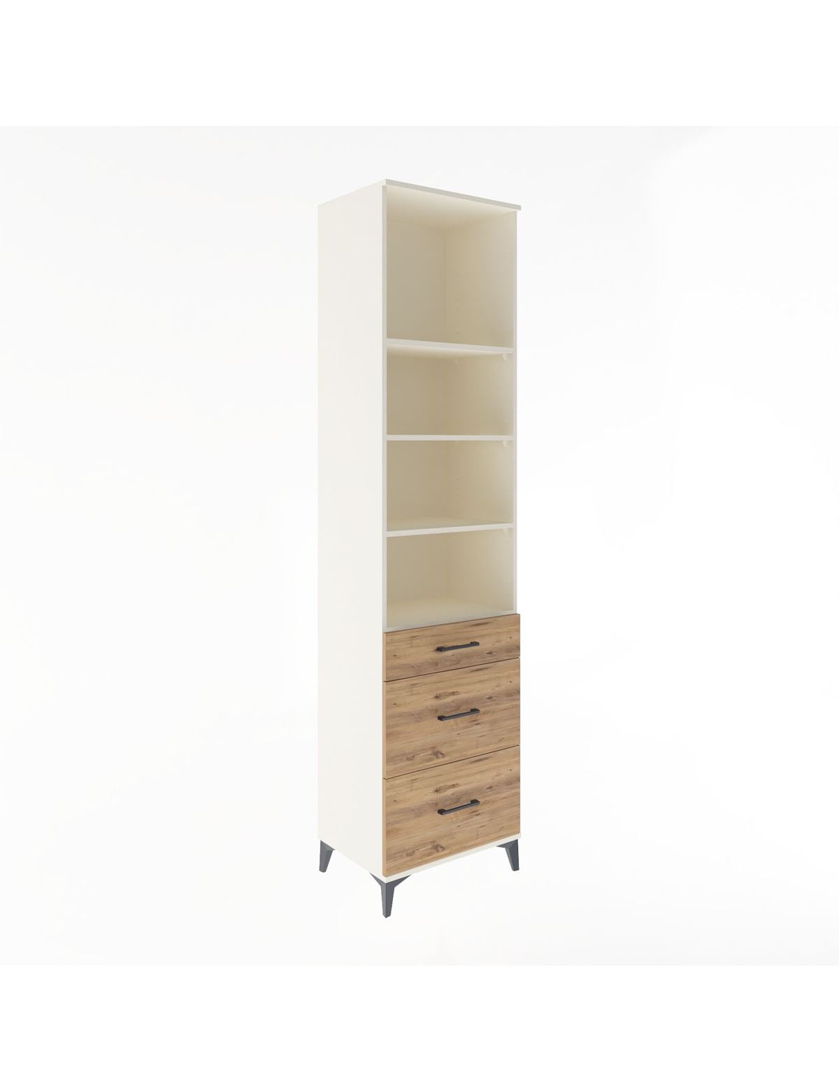 Hyperion Dolap 4 Raflı 3 Çekmeceli 60x44x243 - S65M056V3B