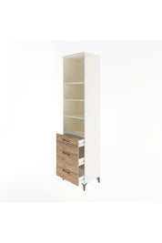 Hyperion Dolap 4 Raflı 3 Çekmeceli 60x44x243 - S65M056V3B