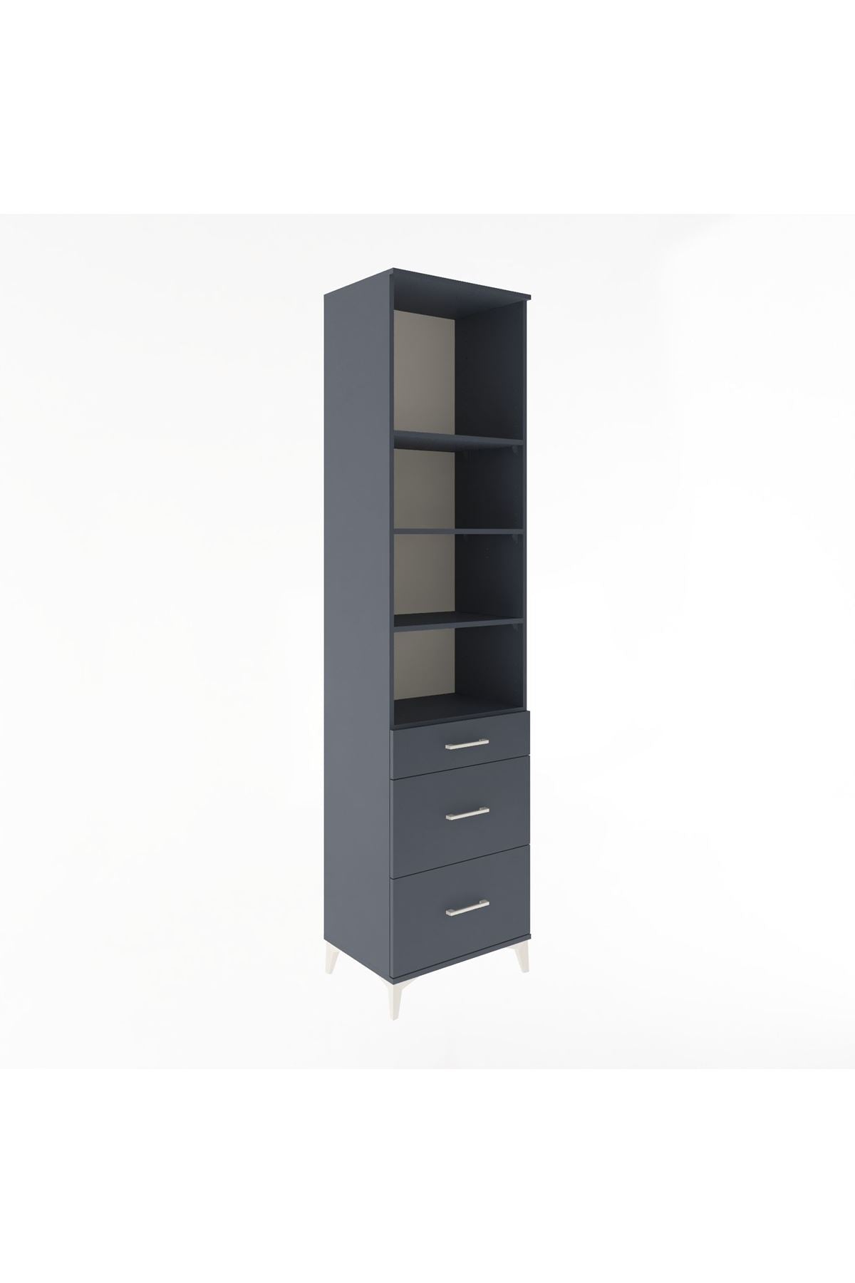 Hyperion Dolap 4 Raflı 3 Çekmeceli 60x44x243 - S65M056V5B