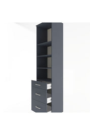 Hyperion Dolap 4 Raflı 3 Çekmeceli 60x44x243 - S65M056V5B