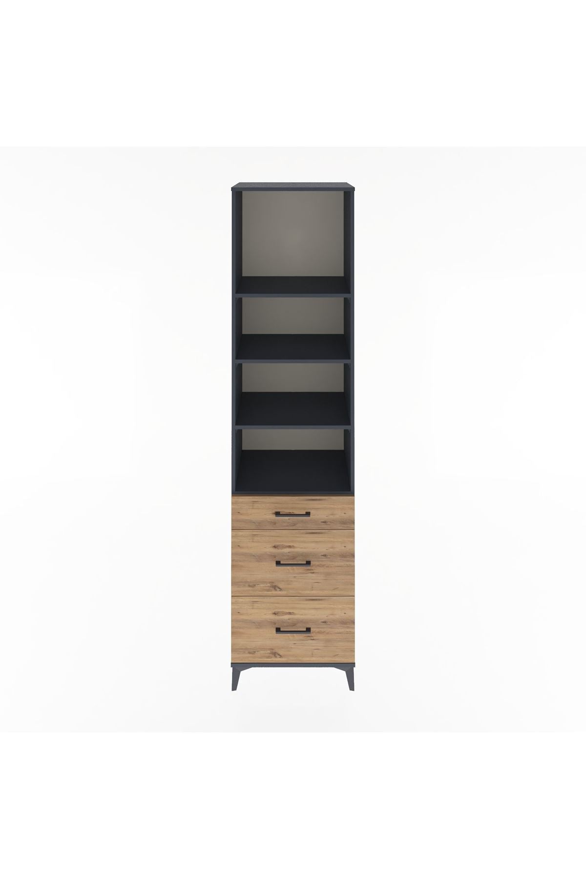 Hyperion Dolap 4 Raflı 3 Çekmeceli 60x44x243 - S65M056V6B