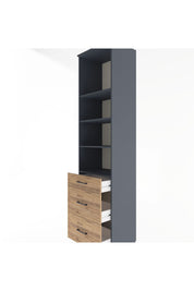 Hyperion Dolap 4 Raflı 3 Çekmeceli 60x44x243 - S65M056V6B