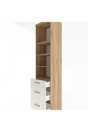 Hyperion Dolap 4 Raflı 3 Çekmeceli 60x44x243 - S65M056V7B