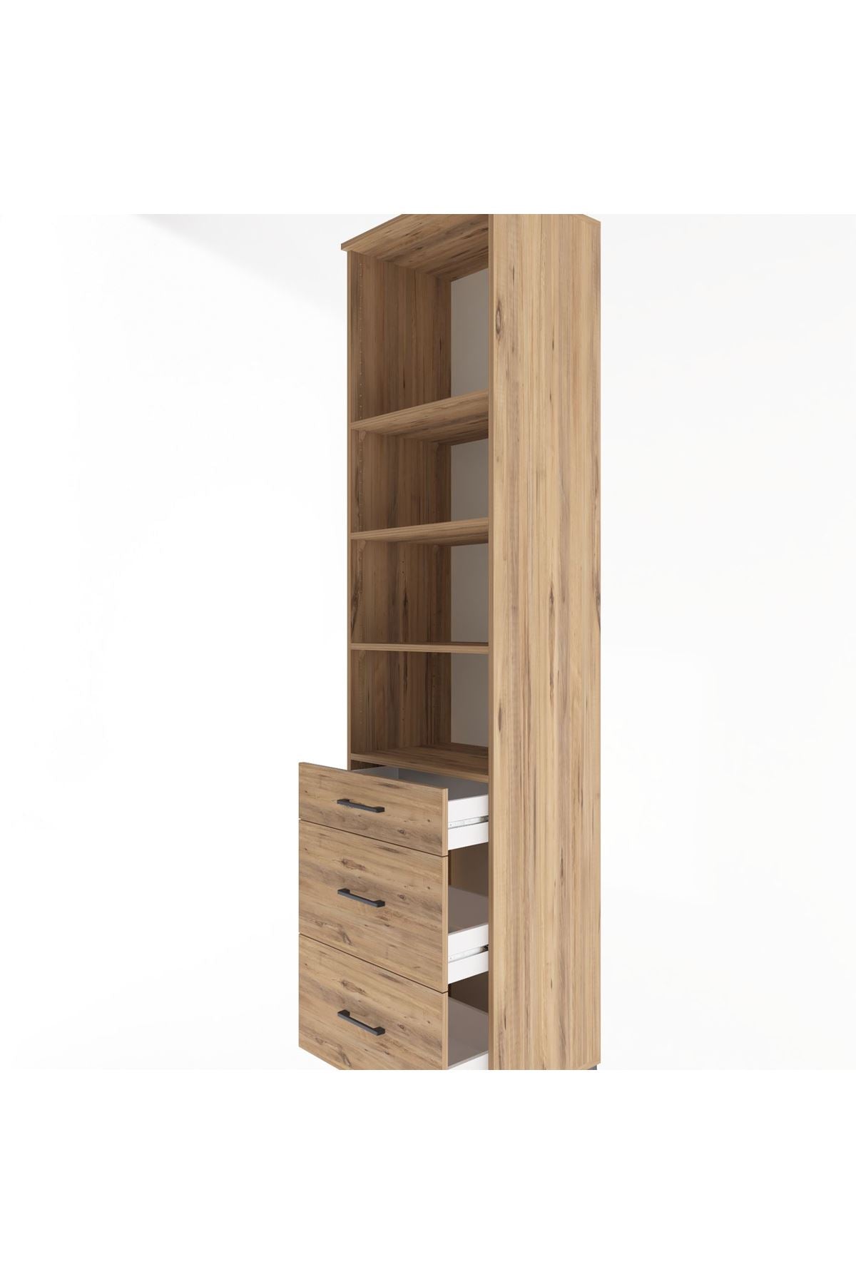 Hyperion Dolap 4 Raflı 3 Çekmeceli 60x44x243 - S65M056V9B