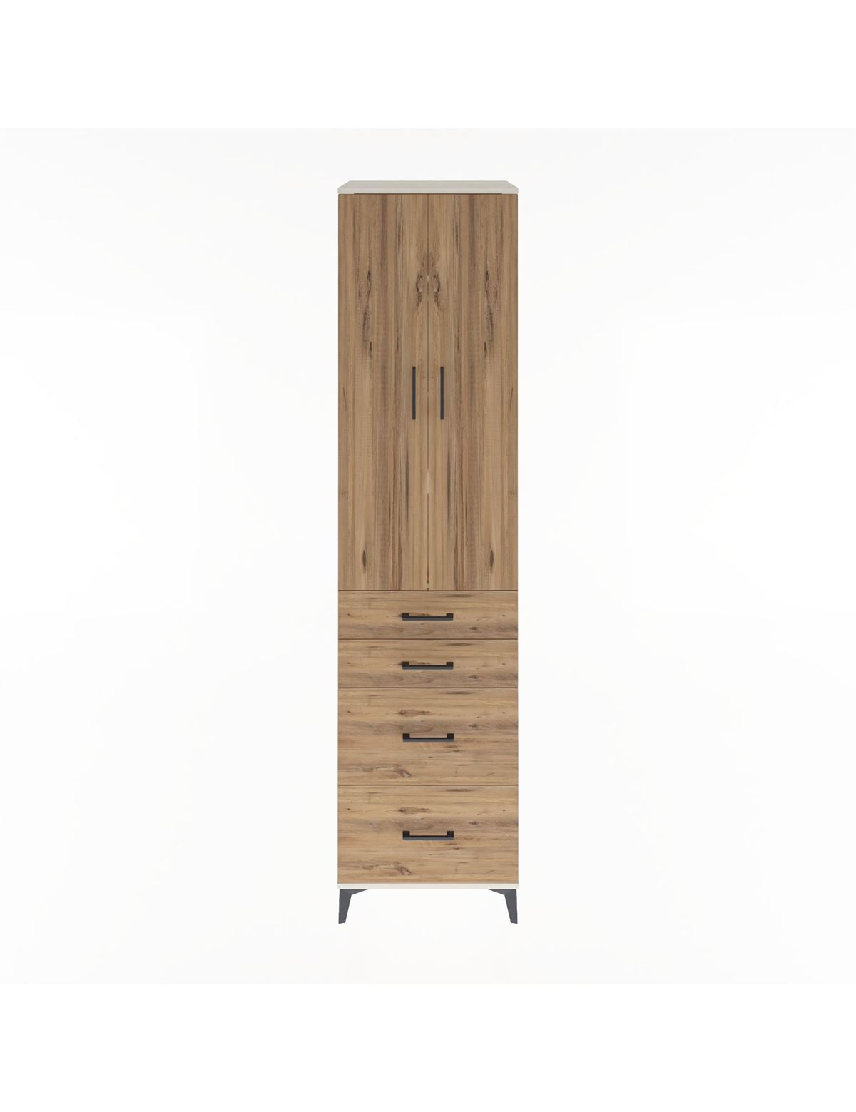 Hyperion Dolap 4 Raflı 4 Çekmeceli 2 Kapaklı 60x44x243 - S65M057V3B