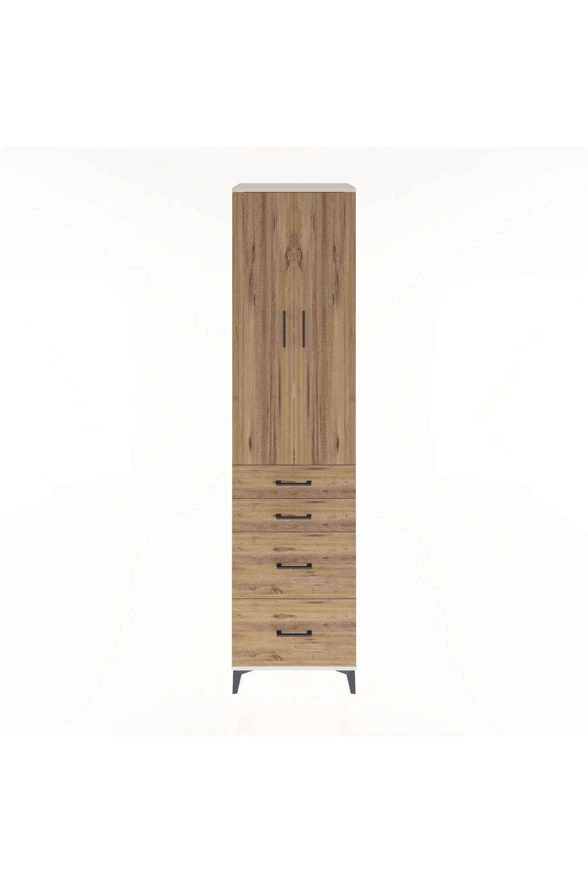 Hyperion Dolap 4 Raflı 4 Çekmeceli 2 Kapaklı 60x44x243 - S65M057V3B