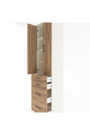 Hyperion Dolap 4 Raflı 4 Çekmeceli 2 Kapaklı 60x44x243 - S65M057V3B
