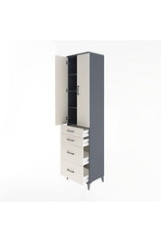Hyperion Dolap 4 Raflı 4 Çekmeceli 2 Kapaklı 60x44x243 - S65M057V4B
