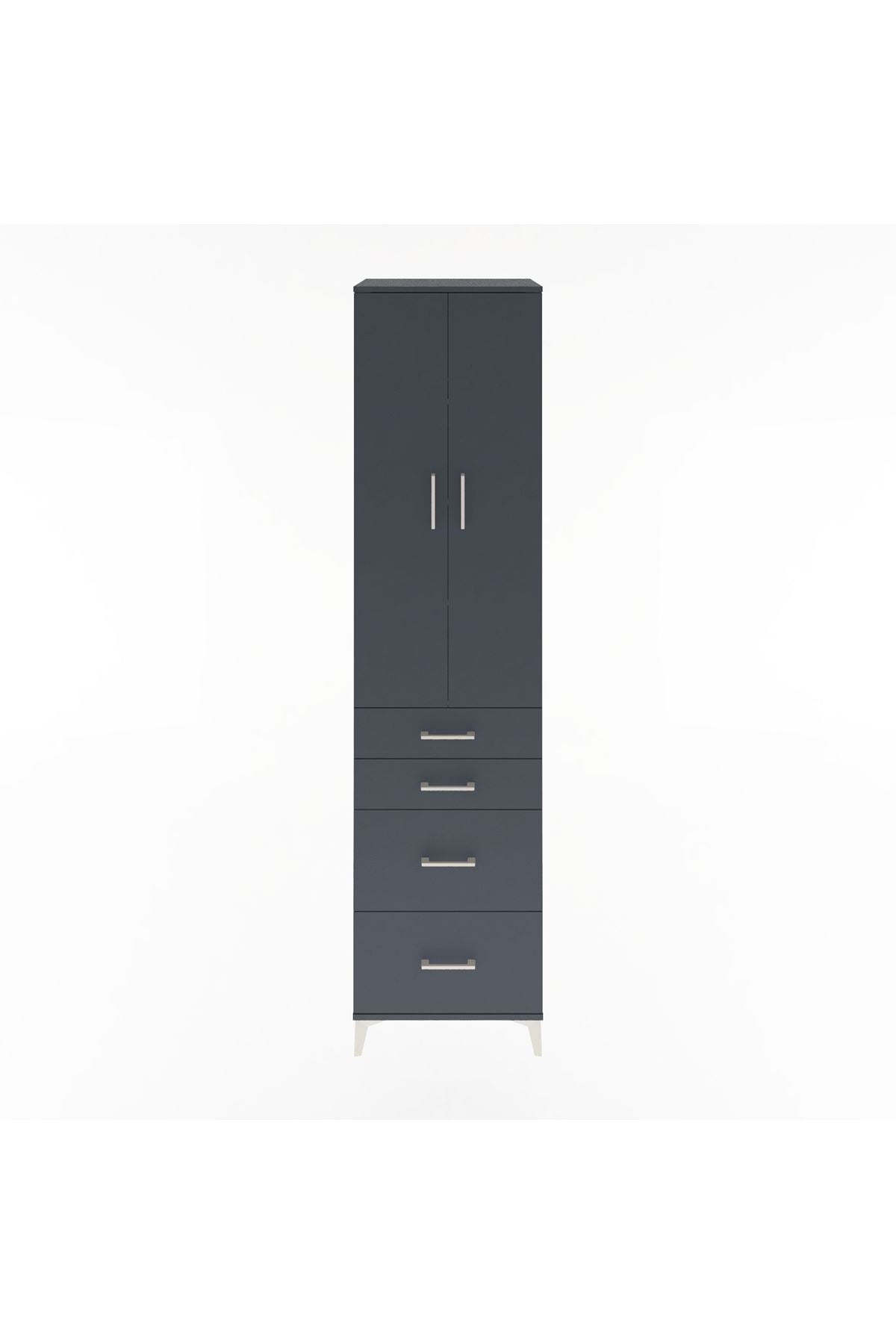 Hyperion Dolap 4 Raflı 4 Çekmeceli 2 Kapaklı 60x44x243 - S65M057V5B