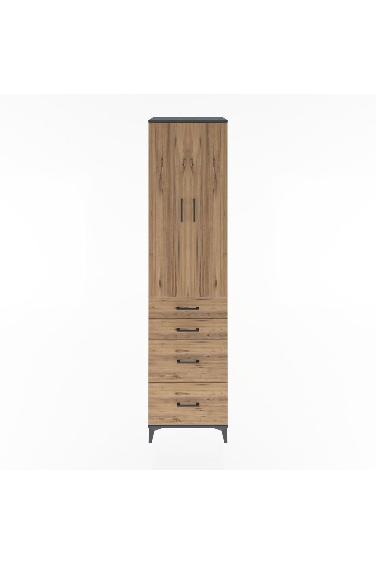 Hyperion Dolap 4 Raflı 4 Çekmeceli 2 Kapaklı 60x44x243 - S65M057V6B