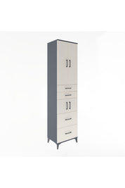 Hyperion Dolap 4 Raflı 4 Çekmeceli 4 Kapaklı 60x44x243 - S65M058V4B