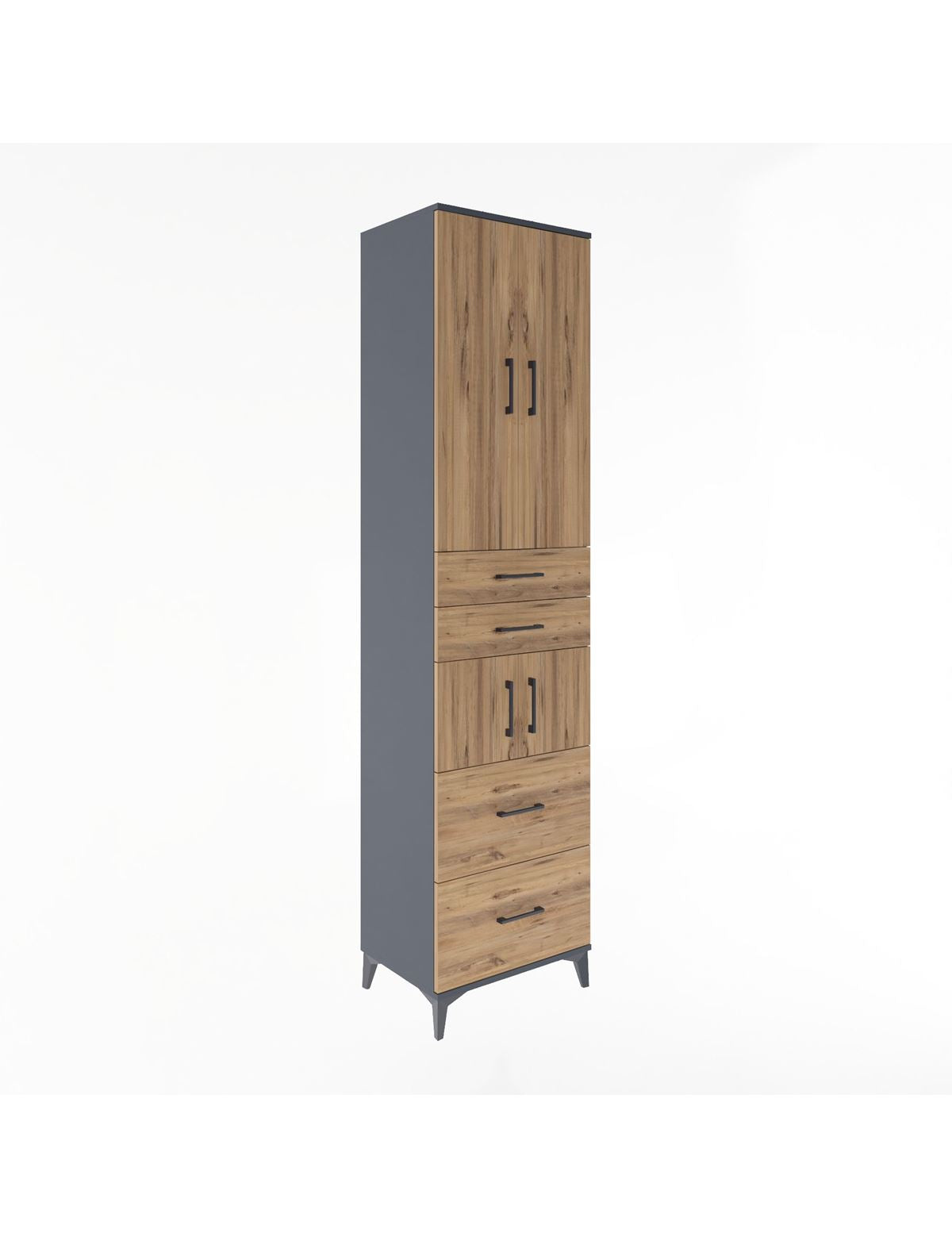 Hyperion Dolap 4 Raflı 4 Çekmeceli 4 Kapaklı 60x44x243 - S65M058V6B