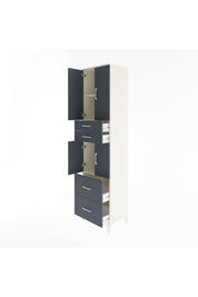 Hyperion Dolap 3 Raflı 4 Çekmeceli 4 Kapaklı 60x44x243 - S65M059V2B