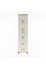 Hyperion Dolap 3 Raflı 4 Çekmeceli 4 Kapaklı 60x44x243 - S65M059V7B