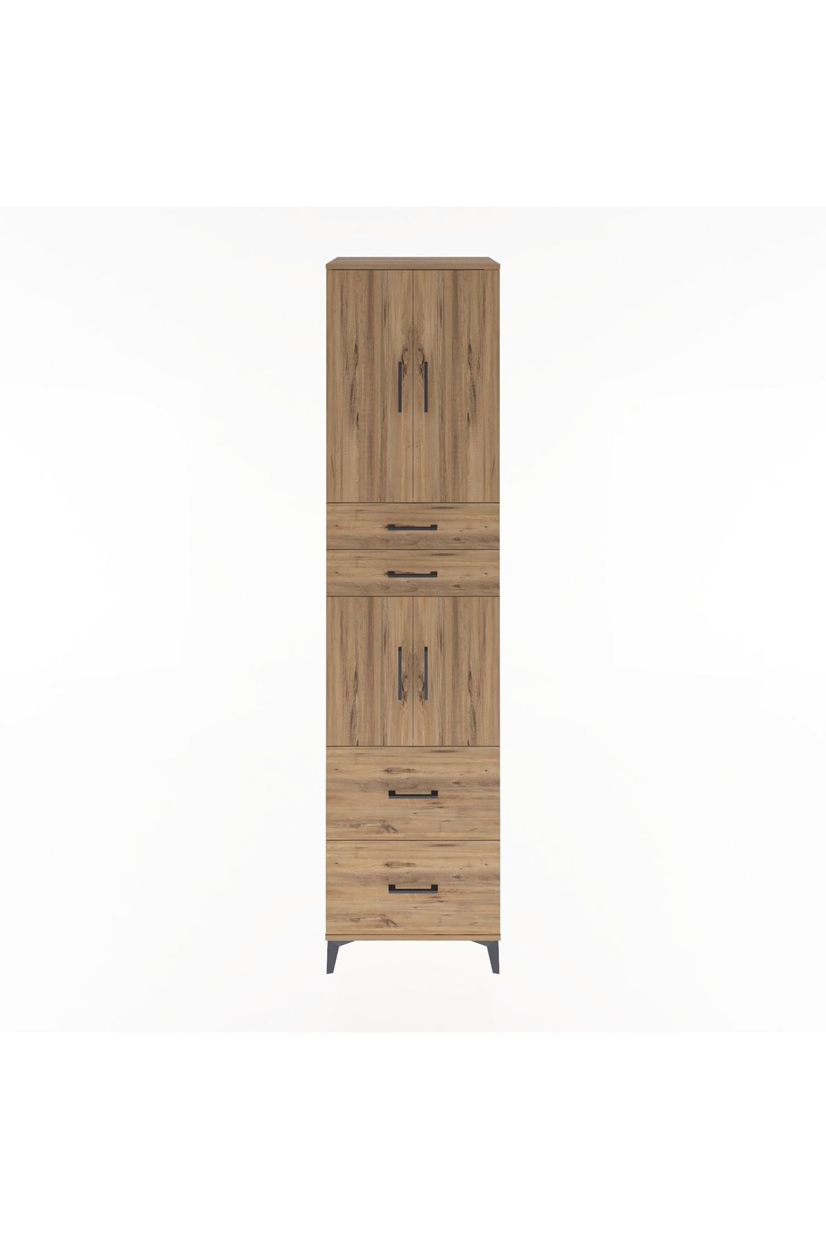 Hyperion Dolap 3 Raflı 4 Çekmeceli 4 Kapaklı 60x44x243 - S65M059V9B
