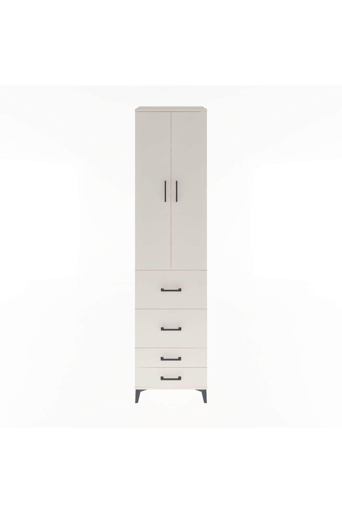 Hyperion Dolap 4 Raflı 4 Çekmeceli 2 Kapaklı 60x44x243 - S65M060V1B