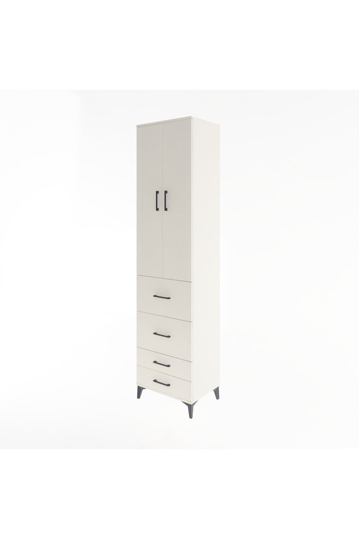 Hyperion Dolap 4 Raflı 4 Çekmeceli 2 Kapaklı 60x44x243 - S65M060V1B