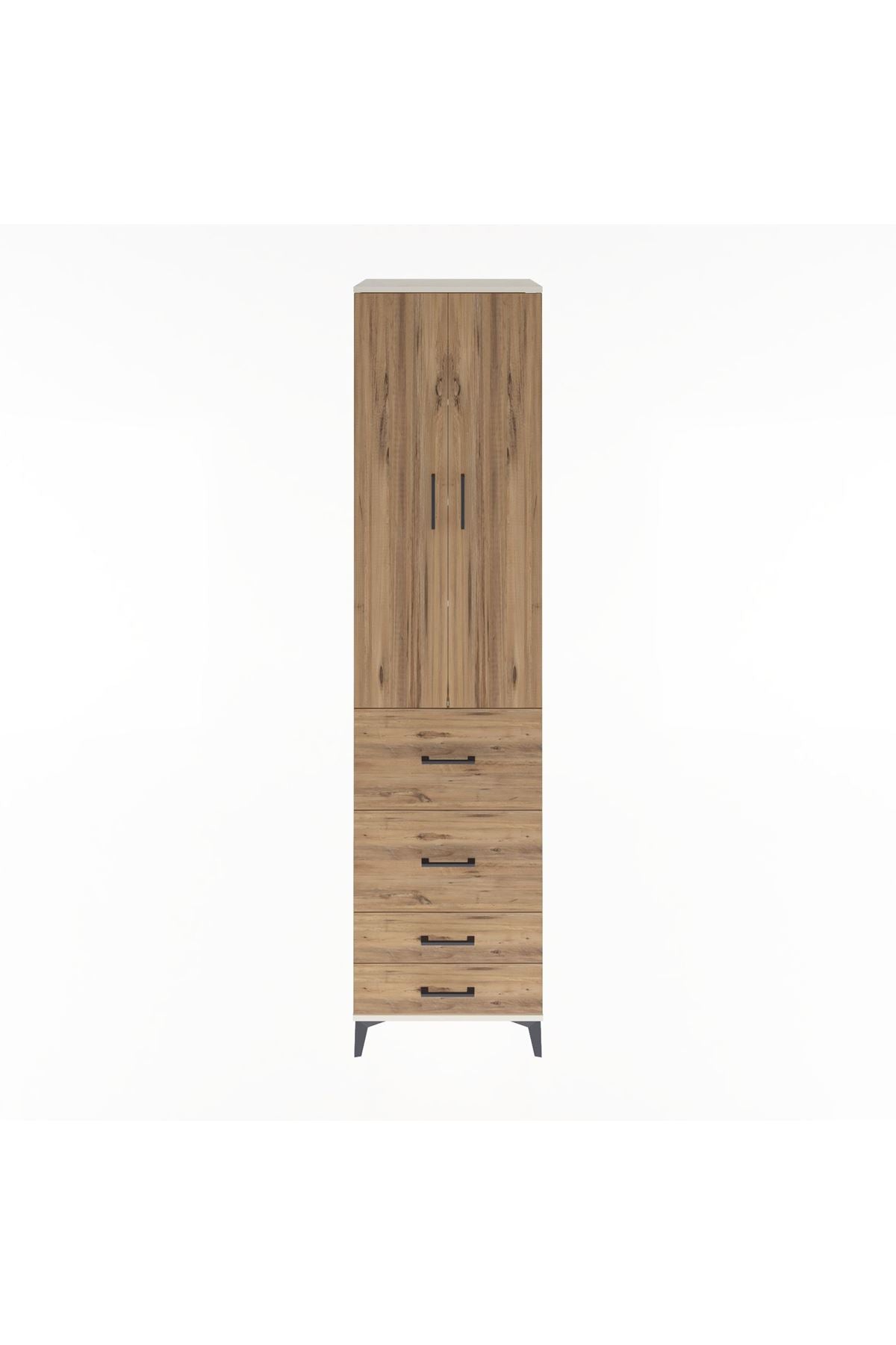 Hyperion Dolap 4 Raflı 4 Çekmeceli 2 Kapaklı 60x44x243 - S65M060V3B