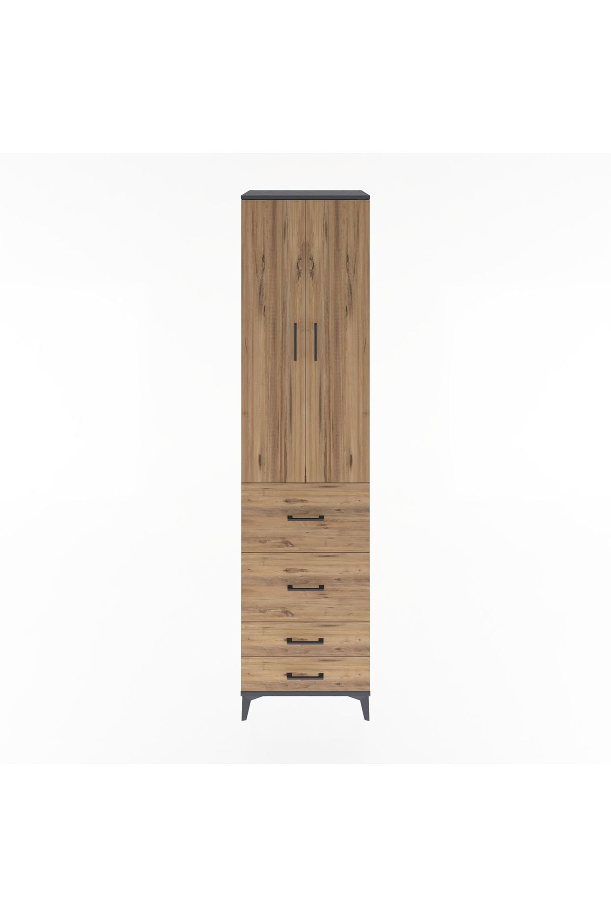 Hyperion Dolap 4 Raflı 4 Çekmeceli 2 Kapaklı 60x44x243 - S65M060V6B