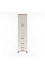 Hyperion Dolap 4 Raflı 4 Çekmeceli 2 Kapaklı 60x44x243